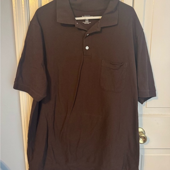 Men’s Classic Polo with Pocket, Big & Talk 3x Brown - Picture 4 of 8